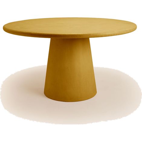 Table à manger en Enduit minéral à l'effet béton ELIZ (1/4)