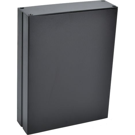 Boîtier électronique en aluminium pour circuit imprimé, avec système de refroidissement, 33 x 114 x 150 mm, noir. (1/5)