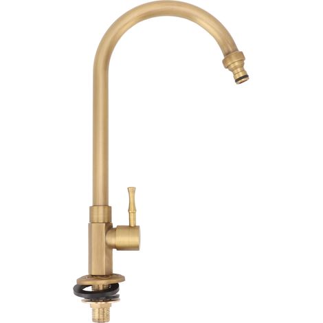 Robinet de salle de bain à poignée unique pour baignoire, toilettes, lavabo et évier, mitigeur en laiton rétro (1/5)