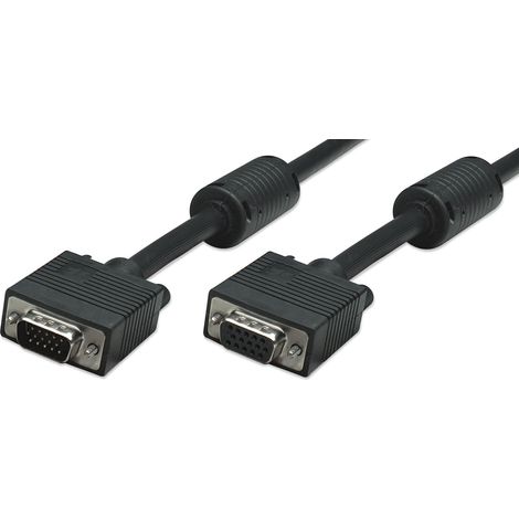 MANHATTAN Prolunga SVGA con ferrite Maschio/Femmina 20 mt (1/5)