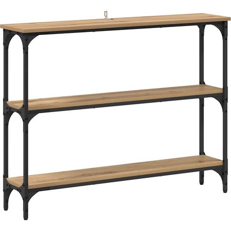 Maison Exclusive - Tavolo consolle Rovere artigianale 100 x 22,5 x 75 cm (1/5)