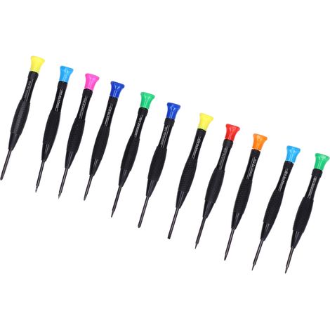 Lot de 11 tournevis aimantés précis multi tailles coffret outil démontage réparation téléphone lunettes (1/5)