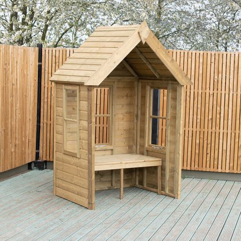 Almarie Pressure Treated Arbour - L100.6 x W130.6 x H221.4 cm (1/5)