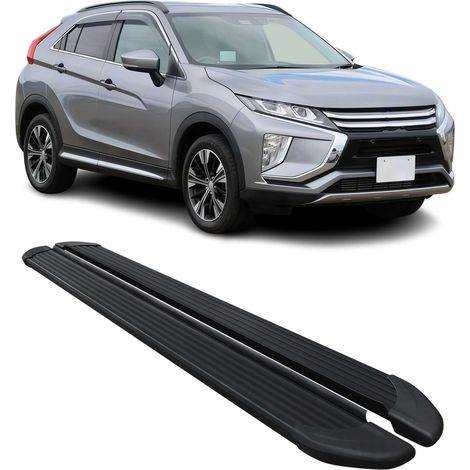 Marchepieds Latéraux pour Mitsubishi Eclipse Cross 2018-2025 Noir Aluminium 2X (1/5)