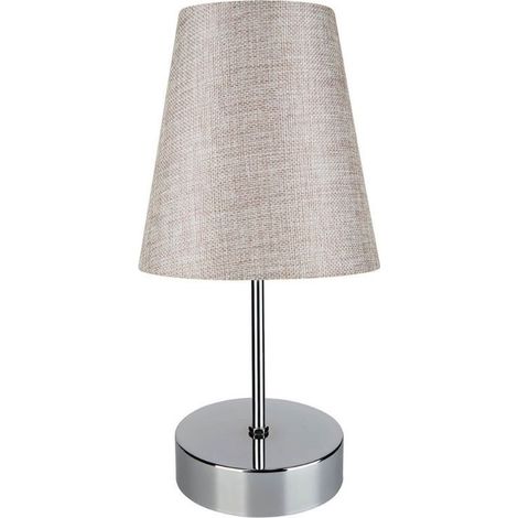 Lampada da tavolo Estelya cromo beige (1/5)