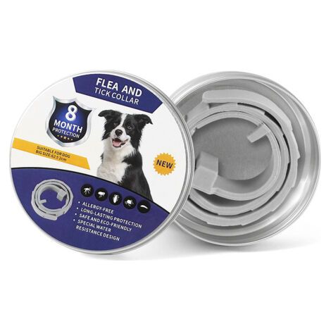 Collier pour Chien Anti-Insectes, réglable pour Grands, Moyens et Petits Animaux de Compagnie（39） (1/5)