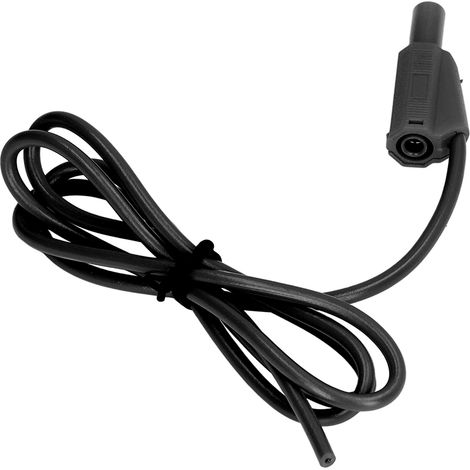 2er-Pack schwarze 4-mm-Bananenstecker, 32 A, 1000 V, elektrisches Prüfset für Projekte, Multimeter-Messanschluss (1/5)