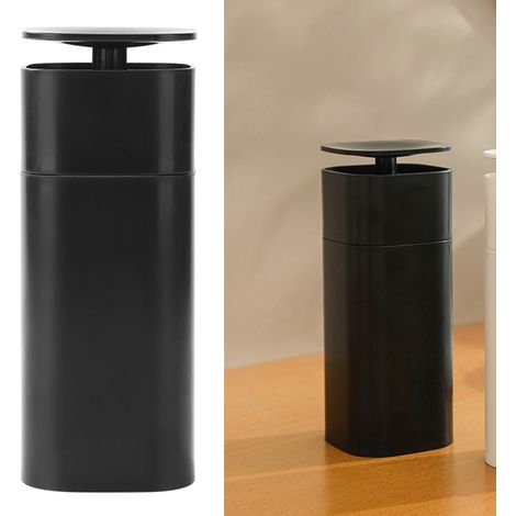 Flacon à Savon Voyage Anti-Fuites Noir Élégant Portable (1/5)