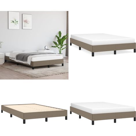 Giroletto senza Materasso Tortora 120x190 cm Tessuto - Letto con giroletto - Materasso per letto