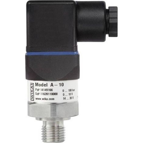 [GEBRAUCHT] B-Ware WIKA Drucksensor Druckmessumformer A-10 Ventilstecker 0 bar bis 400 bar 1 Stück (1/2)