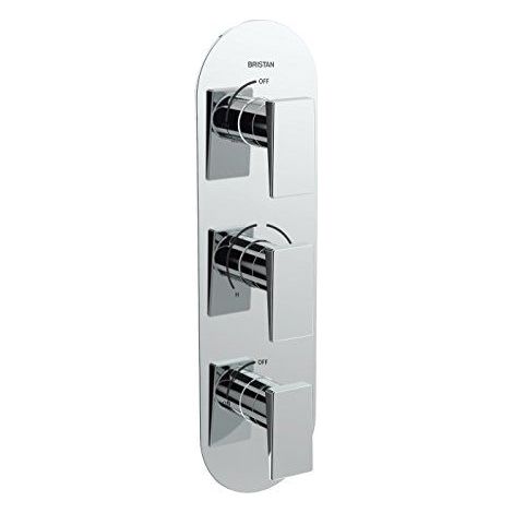Bristan Sai Shc3stp C Sail a encastrer double commande robinet de douche avec deux robinets, Chrome