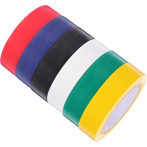 PRETYZOOM Bande Aislante De Pvc 6 Couleurs Mixtos 15mm x 10m (1/5)