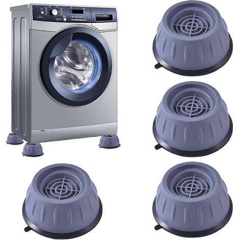 Pieds anti-vibrations gris pour machine à laver (lot de 4), amortisseurs pour machine à laver, machine à laver (1/5)
