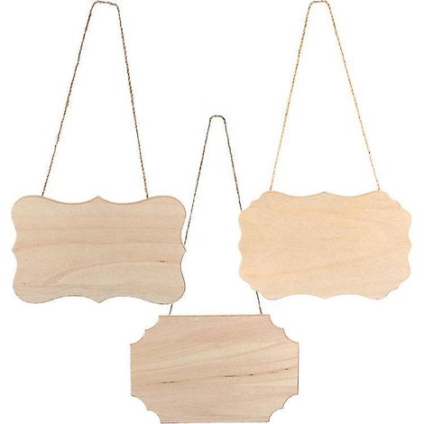 Plaque en bois (3 pièces) (1/3)
