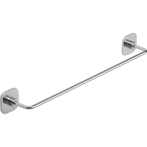 Gedy G-Teide Asciugamani 60cm, Misure: 5,3X60X6,7 CM, Porta salviette in Acciaio Inox e Cromall, Finitura cromata, Incluso di bioadesivo 3M e Viti, Design R&S, 2 Anni di Garanzia, Cromo, Grande (1/4)
