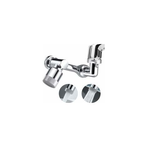 Aireador de grifo giratorio de 1080°, rociador extraíble para grifo de cocina con 2 modos de rociado, accesorios universales de boquilla de grifo de latón macizo, aireador de grifo para lavabo de baño
