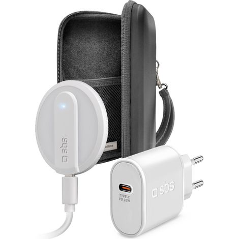 SBS Always on Charge KIT Auricolare Smartphone Orologio intelligente Bianco USB Carica wireless Ricarica rapida Interno (1/3)