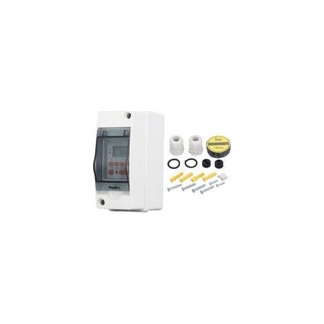 Minuterie Programmable 7J/28 Cycles,affichage LCD Programmable numérique,Boîtier Étanche + Alimentation 85-265V (1/5)