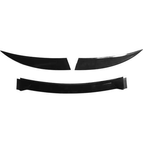 3-teiliger Heckspoiler für Autos, glänzend schwarz, 120 cm, geräuscharm, leicht, stoßfest, universell für Fahrzeuge des Typs B (ohne konvexe Stellen) (1/5)