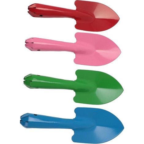 Juego de paletas de jardín de metal，Mini paletas de mano para jardín，Para plantar y trasplantar，Juego de 4 piezas (1/5)