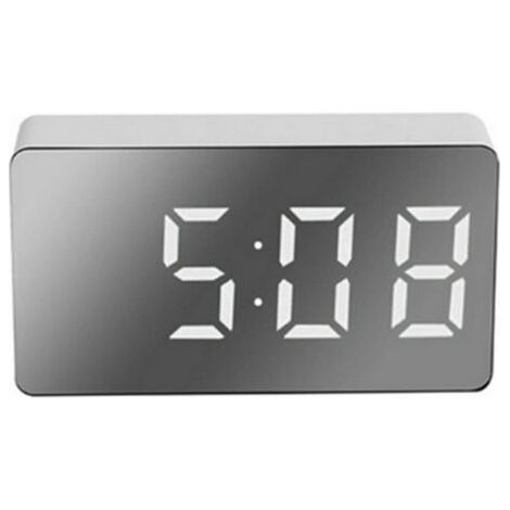 LED miroir réveil numérique réveil multifonctionnel Mini réveil électronique pour chambre salon bureau