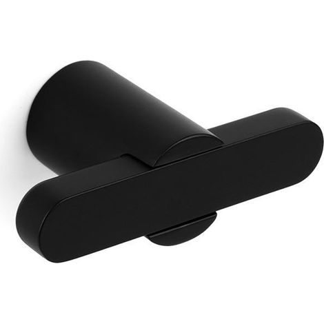 VIEFE pomo fusion. zamak. negro cepillado. longitud 58mm - viefe