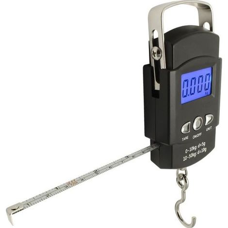 Balance de pêche - CAMPTECK - U6847 - 50 kg / 110 lbs - Écran LCD - Mètre ruban (1/4)