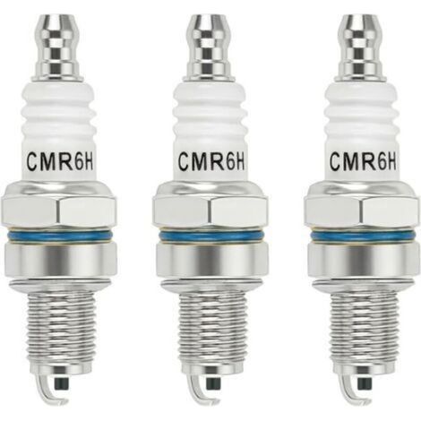 3 Candele di Accensione CMR6H per Stihl MS170 MS171 MS181 MS211 FS90 MS231 MS241 FS100 FS110 BG56 NGK 3365 CMR6H Candela per Tosaerba Soffiatori decespugliatori Motoseghe (1/5)