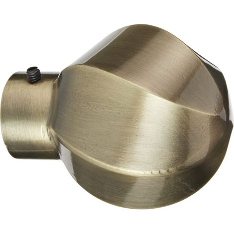 Embout Rideau Ballon Bronze Antique - Ateliers 28 (1/4)