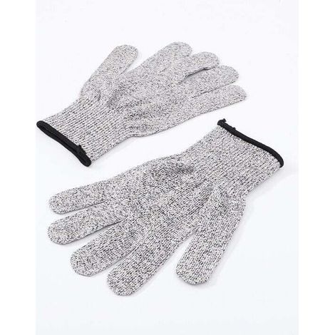Paire de gants anti-coupure, taille L - Gants de cuisine avec protection, - Meilleure protection contre les coupures quotidiennes Couteau Cuisine, Jardinage, Bricolage Triple Pack (1/5)