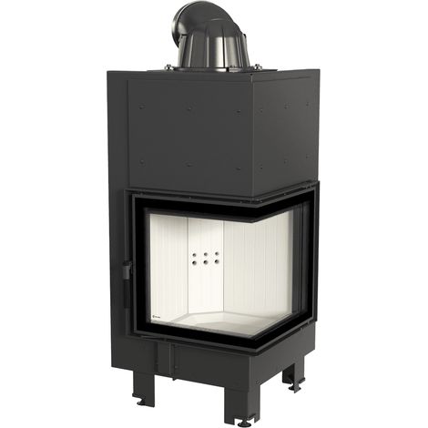 Kamineinsatz aus Stahl KRATKI MBN rechts 8 kW Ø 200 (1/5)