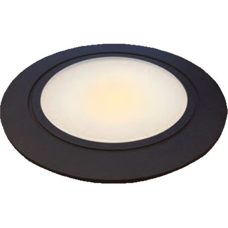 Kit 3 spots led 12v - Lumen : 360 lm - Décor : Noir - Diamètre : 62 mm - Encastrement : Ø 55 x 12 mm - Epaisseur : 2 mm - Indice de rendu des couleurs (IRC) : 80 - SC HERRAJES (1/2)