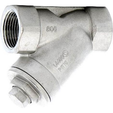 Filtre en Y à tamis taraudé Inox PN16 FF 3/8" (12/17) - Sferaco