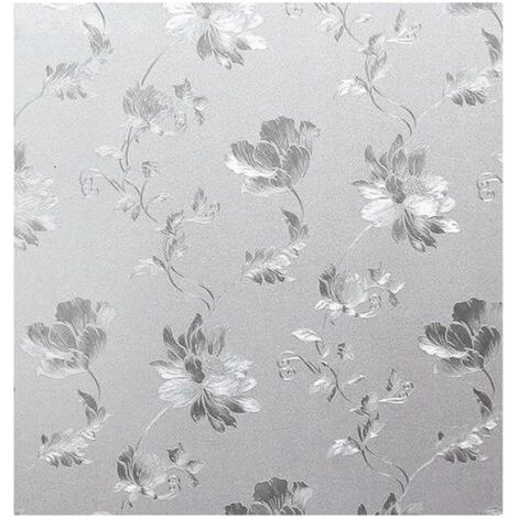 QORVA-Design 50x100cm pour fenêtres de salle de bain avec films translucides, autocollants opaques givrés équilibrant beauté et fonctionnalité (1/5)