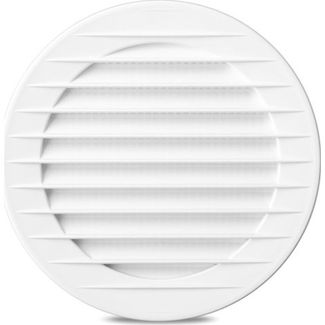 Griglia rotonda con rete FI 70 bianca - RX 02-212