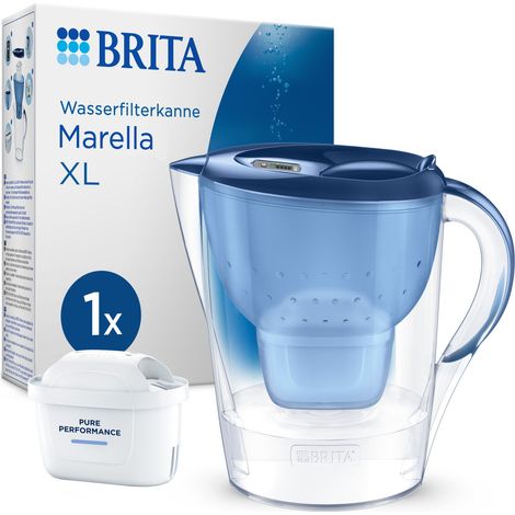 Brita Marella XL Filterkaraffe 3,5 L Blau (1/3)