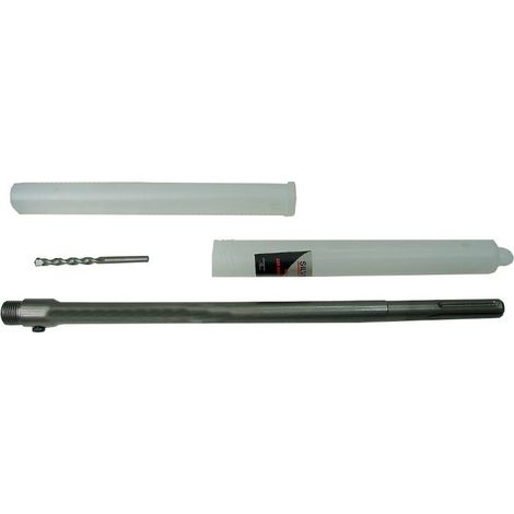 Soporte de corona SDS Plus 450mm, modelo Uchwyt Korony, herramienta profesional para perforación, alta resistencia, ideal para trabajos de construcción y remodelación.