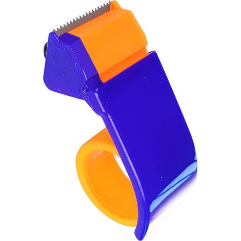 Dérouleur de Ruban Adhésif pour Colis - Coupeur Large et Adjustable - Effortless Use - Boîte de 110g - Plastique durable - Max 4.8cm (1/5)