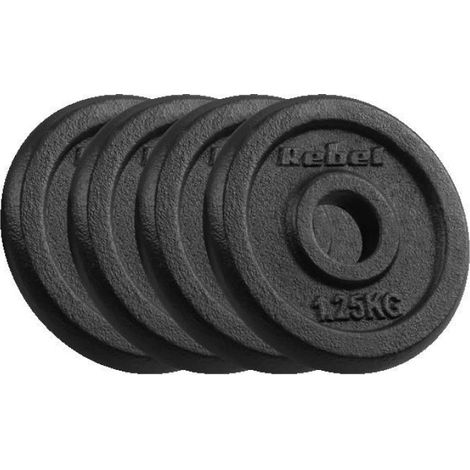 Disque Poids - Fonte 1,25 kg - Trou 31 mm - Pour Barre Standard - Lot de 4 (1/5)