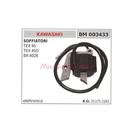 Bobina accensione KAWASAKI per soffiatori TEX 45 TEZ 45D BA 402K 003433