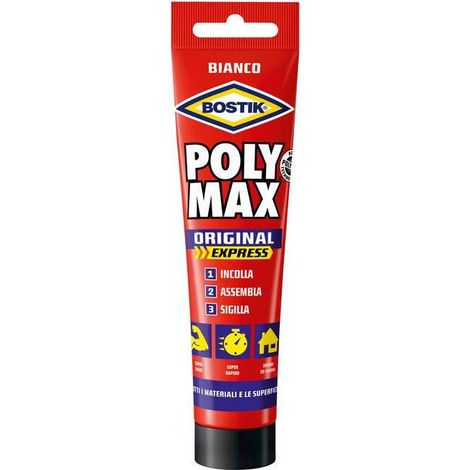 12 x BOSTIK POLYMAX ORIGINAL 165 G BIANCO TUBO