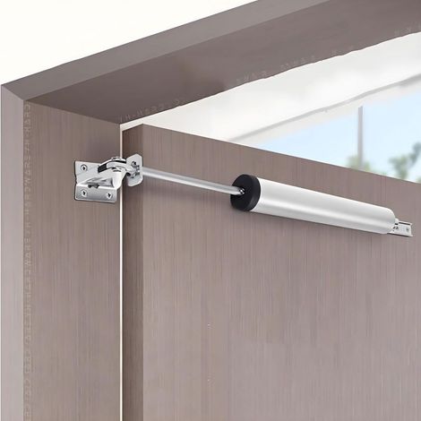Ferme-porte automatique hydraulique amorti (avec support de montage), couleur argent (1/5)