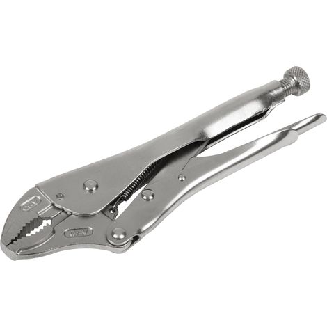 Sealey Locking Pliers Curved Jaws 225mm 0-47mm Capacity AK6821