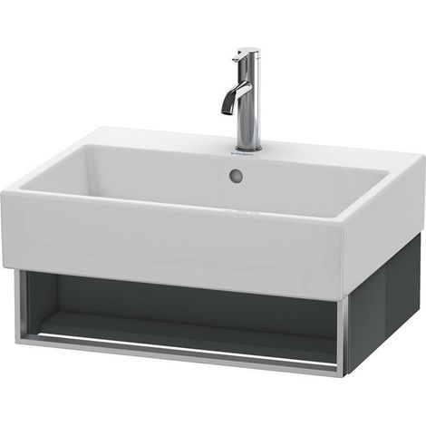 Meuble sous-vasque VERO AIR 155x584x431mm Gris Doloaveci brillant
