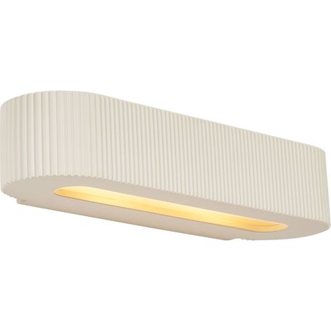 Skandinavische Wandleuchte Beige UFO 2-flammig - Plaster