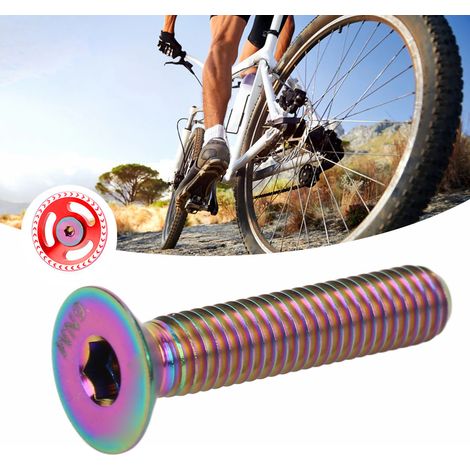 Boulon de fixation M6x30mm en alliage de titane pour cintre de vélo, vis de réparation étincelante. (1/5)