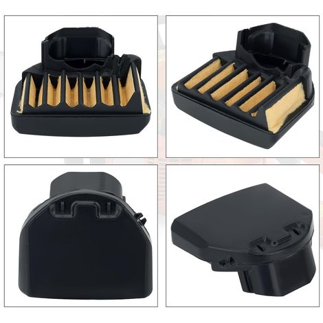 Lot de 2 filtres à air réf. 455 pour tronçonneuse Husqvarna 455, 460 – Compatibles 455E, 455R, 460R – Protection efficace du moteur contre les poussières et débris (1/4)
