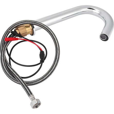 Automatischer G1/2"-Gewinde-Sensor-Wasserhahn mit Infrarot-Handwaschbecken, Einzel-Kaltwassersensor + Steuereinheit – Batteriebetrieben für Epidemieprävention und Hygiene – Mittelklasse- bis Oberklass (1/5)