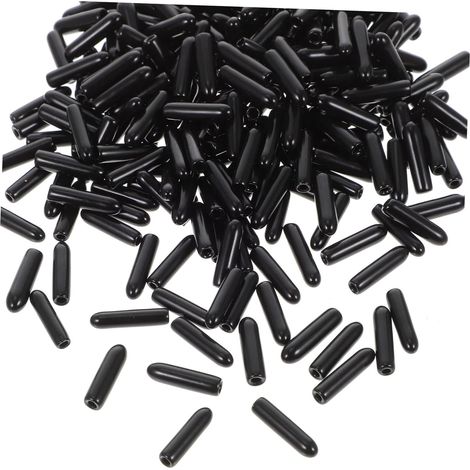 capuchons de protection en caoutchouc noir pour vis de 2 mm (1/5)