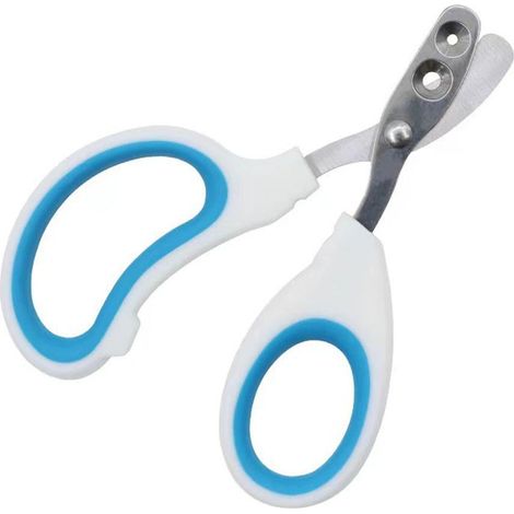 Ciseaux À Ongles Pour Animaux - Acier Inoxydable 2CR13 - Double Orifice 2 mm - Pour Chats Chiens Lapins Oiseaux Reptiles - 1 Pièce